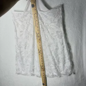 Peppermayo Rumi Beaded Mini Dress White Women's US Size 12 thumbnail 11