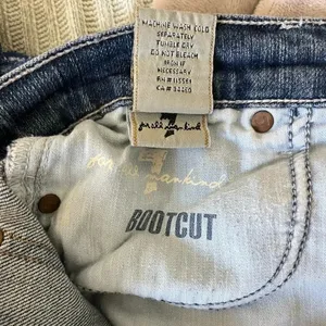 7 For All Mankind jeans 28‎ bootcut denim distressed raw hem flare western pants thumbnail 4