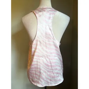 Victoria's‎ Secret pink white zebra Y2K print cami top sleep shirt medium boho thumbnail 2