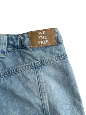 FREE PEOPLE Light Blue We The Free Denim Skort Size 27 NEW NWT thumbnail 5