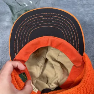 VTG Cabela's Blaze Orange Insulated SZ L Winter Hunting Hat Knit Face Cover USA thumbnail 9