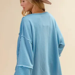 BiBi Oversized Pocket‎ Front Sweatshirt Size L thumbnail 8