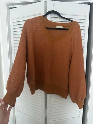 Puff sleeve sweater Orange Size M thumbnail 1