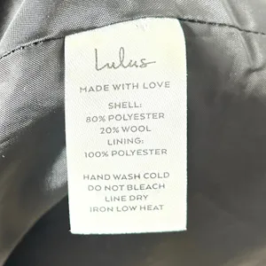 Lulus Double Breasted Tweed Coat Womens Medium Wool Blend‎ Brown Plaid Academia thumbnail 6