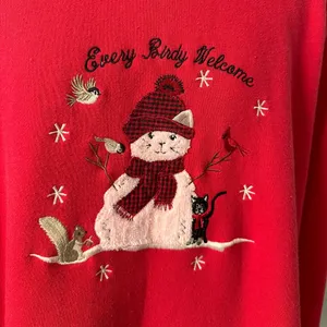 Vintage Kitty Christmas Sweatshirt thumbnail 10