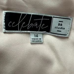 Celebrate by DB Studio Coral One-Shoulder Gown - Size 14 thumbnail 3