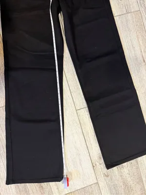 WeWoreWhat Straight Leg Mid Rise Black Denim Jeans thumbnail 6