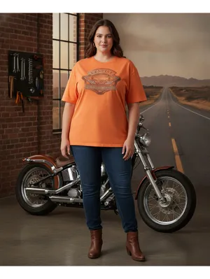 Harley-Davidson 3XL Orange Graphic Tee – NW HD Olympia WA Since 1994 thumbnail 6