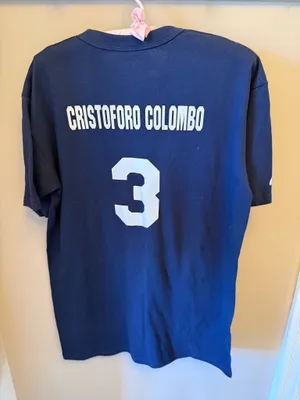 The product is a Majestic Boston Red Sox Cristoforo Colombo #3 MLB shirt thumbnail 3