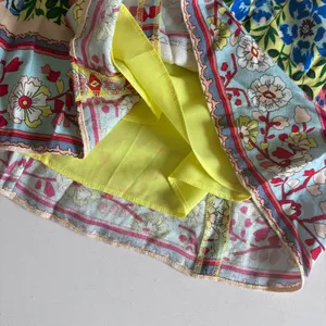 Alice + Olivia Yellow‎ Floral Flutter Sleeve V-Neck Mini Dress Size 0 thumbnail 5