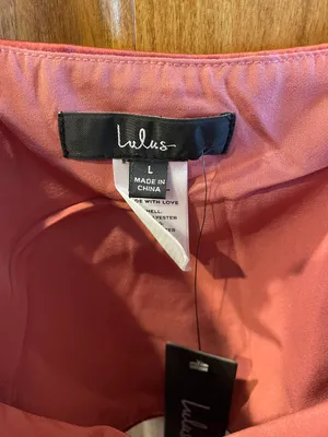 Lulus Pink Satin Top thumbnail 4