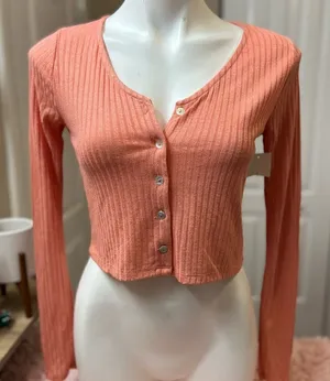 Long sleeve top Orange Size L thumbnail 1