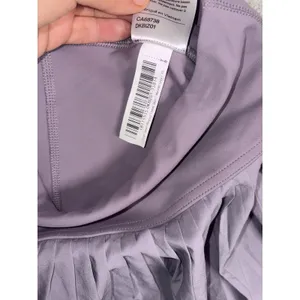 Quince Women Court Sport Pleated Tennis‎ Mini Skirt Moonlit Gray Xs thumbnail 4