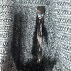 Kuhl Sienna Sweater Womens Small Blue Waffle Knit Turtle Neck Drop Hem Stretch thumbnail 5