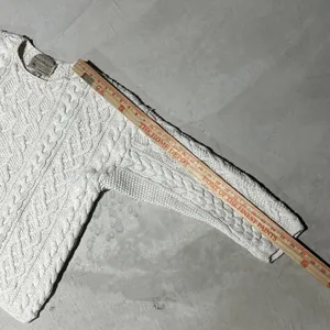 Vintage Abercrombie & Fitch Cable Knit Sweater Hand Made Grandpacore SZ S Thick thumbnail 8
