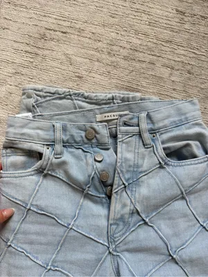 PacSun Light Blue Diamond-Detail Flare Jeans (Size 23) thumbnail 5