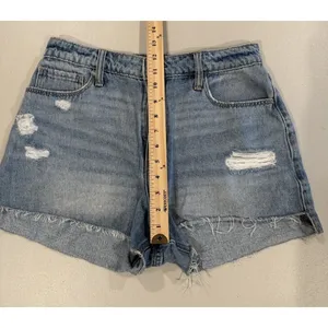 Hollister High Rise Shorts Women 29* Curvy Mom 100% Cotton Travel Vacation thumbnail 5