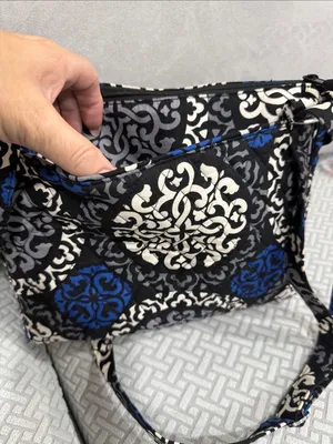 Vera Bradley Hipster Crossbody Canterbury Cobalt Tablet Bag w/Adjustable Strap thumbnail 10