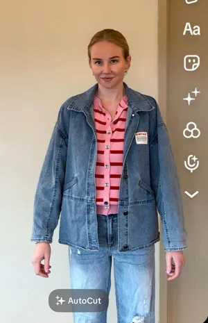 Jean Jacket Blue Size L thumbnail 1
