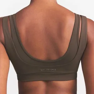 Nike Skims Matte Double Strap Scoop Bra Dark Sepia Size Small thumbnail 2