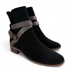 See by Chloe Janis Black Suede Ankle Boots Sz 37 EU 7 US thumbnail 1