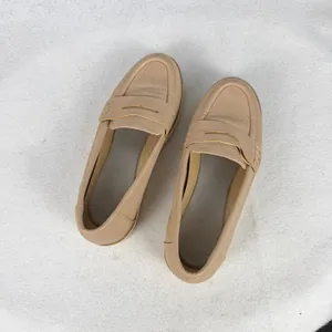 Eloise‎ Penny Loafers Womens 6M Platform Lug Sole Beige Neutral Beige thumbnail 8