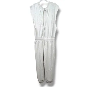 NEW Free People Movement Oatmeal Heather Throw and Go Onesie Jumpsuit XS thumbnail 8