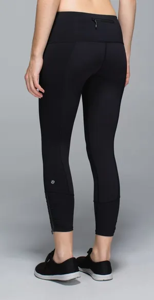 Lululemon runday leggings cropped vintage y2k zipper high rise cinch ankle 7/8 thumbnail 1