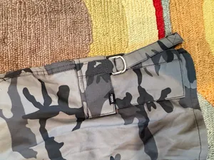 NWT Vans Cobra Cargo Skirt Camo Print Black Grey Belted Women’s Size 28 Waist thumbnail 2