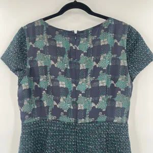 Talbots Tweed Dress Sz 16P Office Preppy Old Money Academia Mix Media Metallic thumbnail 8