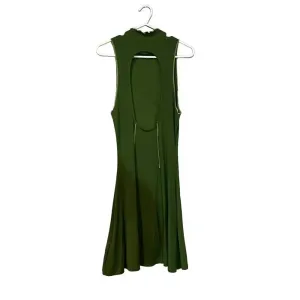 Urban Outfitters Deja Seamed Ribbed Cutout Back High Neck Mini Dress‎ Size Large thumbnail 5
