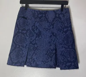 Golfini Dark & Stormy Blue‎ Gold Skirt Size 2 thumbnail 1