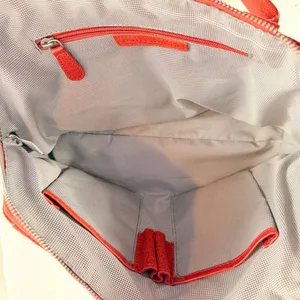 Spikes‎ & Sparrow Leather Zip Satchel Bag Purse in Red thumbnail 7