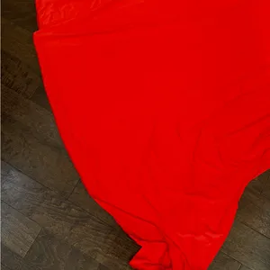 Sincerely Jules Bright Orange Halter Flowy Slinky midi dress thumbnail 5