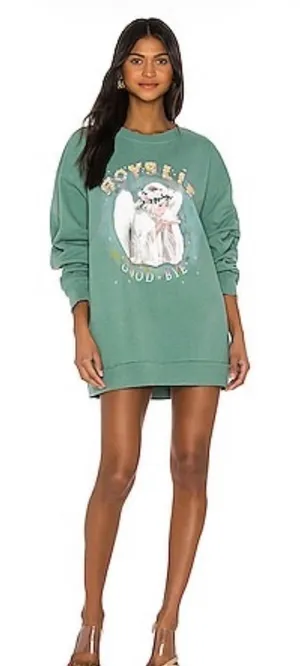 Boys Lie "Goodbye" Angel Woman’s Crewneck Sweater One Size NEW thumbnail 1