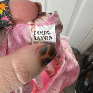 PAPAYA TREE IMPORTS Pink Tan Tie Dye Wide Leg‎ Jumpsuit thumbnail 5
