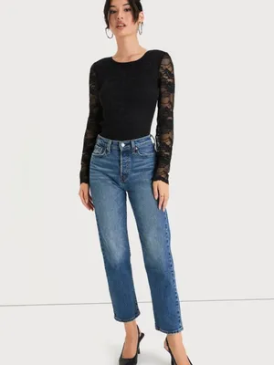 LULU's Sexy Romantic Chic Lace Sheer Date Night Long Sleeve Bodysuit thumbnail 4
