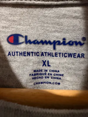 Champion Logo Oversized Shirt Lounge Athleisure Casual Y2K Summer Comfy Everyday thumbnail 4