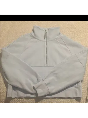 Lululemon Oversized Funnel Neck Scuba Half-Zip in Windmill - Size: XS/S thumbnail 2