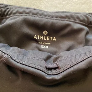 Athleta XXS mesh trim high rise legging tights thumbnail 3