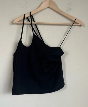 Abercrombie & Fitch Strappy One Shoulder Crop Tank thumbnail 1