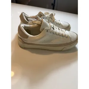 AllSaints Trish Leather Platform Sneakers Chalk White Women's Size 9 thumbnail 8
