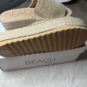 Beach tan Platform Slides Size 6 thumbnail 5