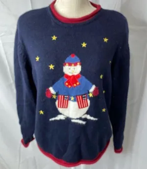 Christopher and Banks patriotic Christmas sweater thumbnail 1