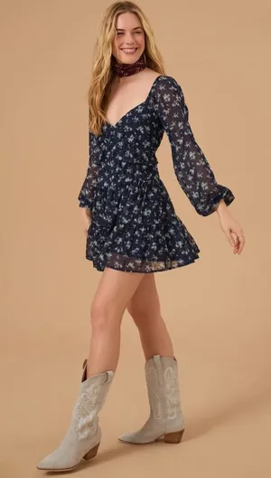 NWT Altar’d State Ashton Floral Mini Dress thumbnail 1