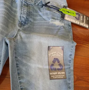 Indigo Fusion Distressed Jeans Size 14 thumbnail 6
