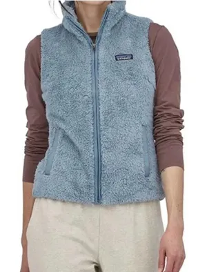 Patagonia Women's Size Small Los Gatos Fleece Teddy Blue Vest v6x thumbnail 1