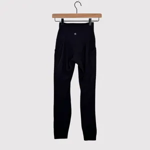 Lululemon Womens Leggings Black Align High Rise Pant Pockets 25" Stretch Size 2 thumbnail 3