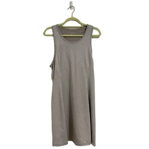 Harmony & Balance Gray Athletic Midi Tank Dress 36” Length Sz L thumbnail 2