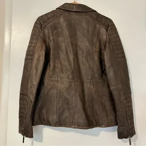 Neiman Marcus Leather Moto Jacket thumbnail 3